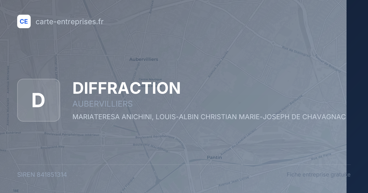 DIFFRACTION — 841851314 — fiche entreprise