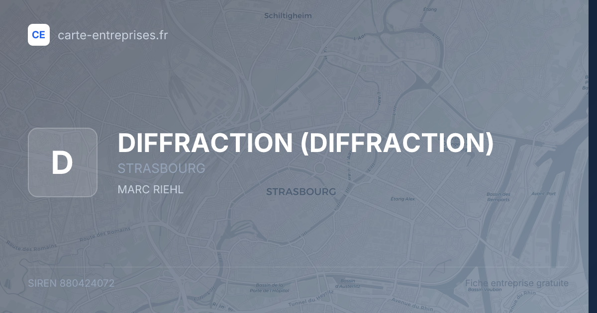 DIFFRACTION — 880424072 — fiche entreprise