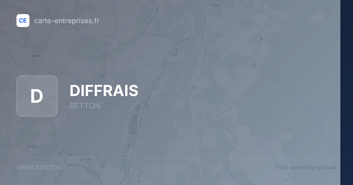 DIFFRAIS — 325122497 — fiche entreprise