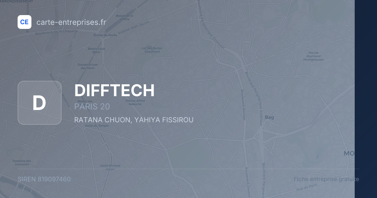 DIFFTECH — 819097460 — fiche entreprise