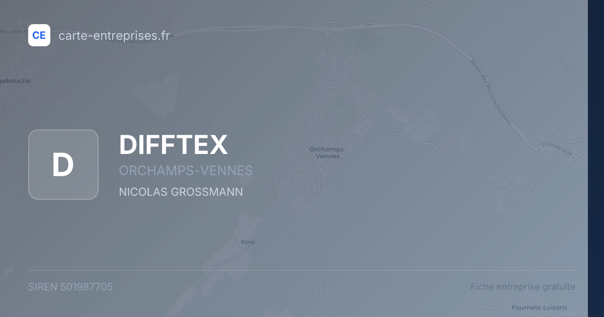DIFFTEX — 501987705 — fiche entreprise