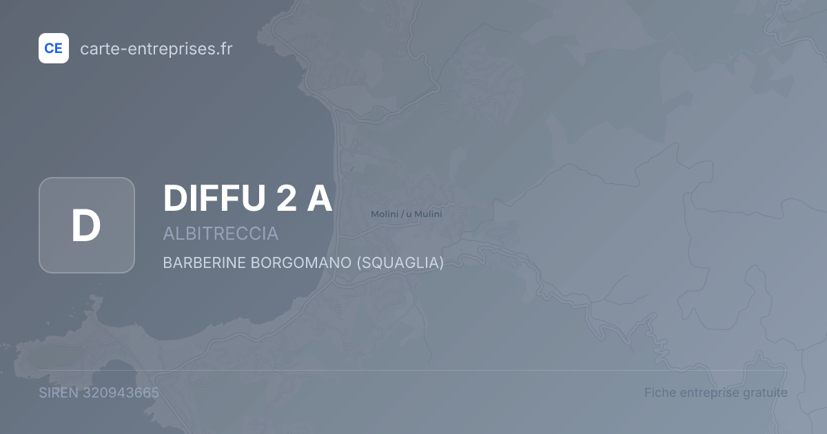 DIFFU 2 A — 320943665 — fiche entreprise
