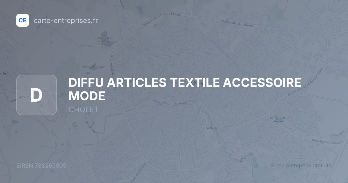 DIFFU ARTICLES TEXTILE ACCESSOIRE MODE — 788265809 — fiche entreprise