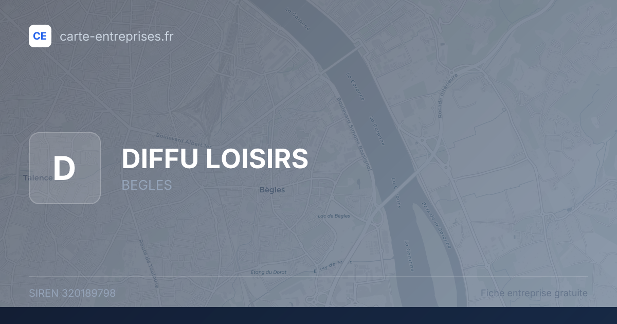 DIFFU LOISIRS — 320189798 — fiche entreprise
