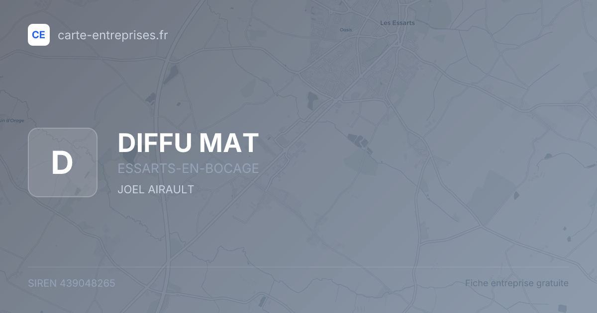 DIFFU MAT — 439048265 — fiche entreprise