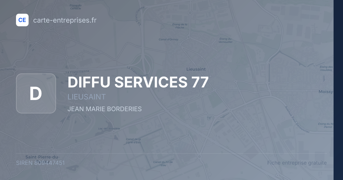 DIFFU SERVICES 77 — 809447451 — fiche entreprise