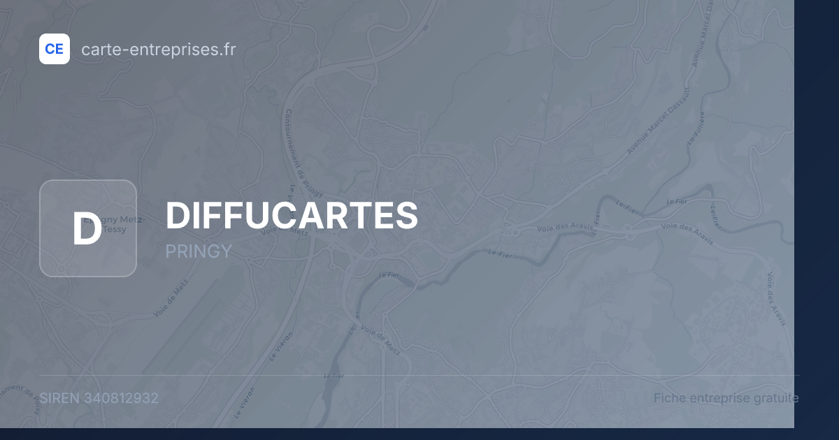 DIFFUCARTES — 340812932 — fiche entreprise