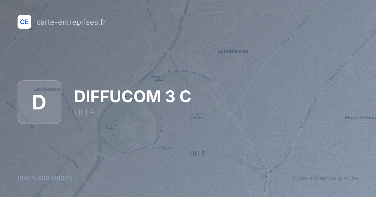 DIFFUCOM 3 C — 409788023 — fiche entreprise