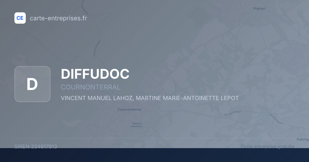 DIFFUDOC — 334817913 — fiche entreprise