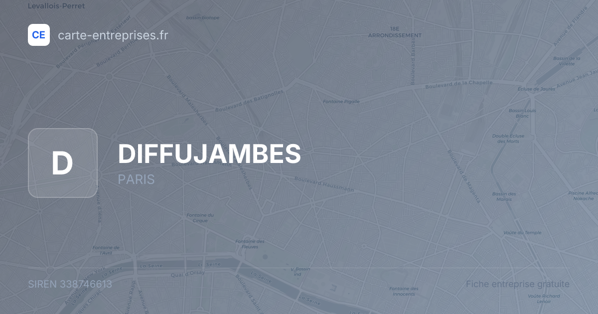 DIFFUJAMBES — 338746613 — fiche entreprise