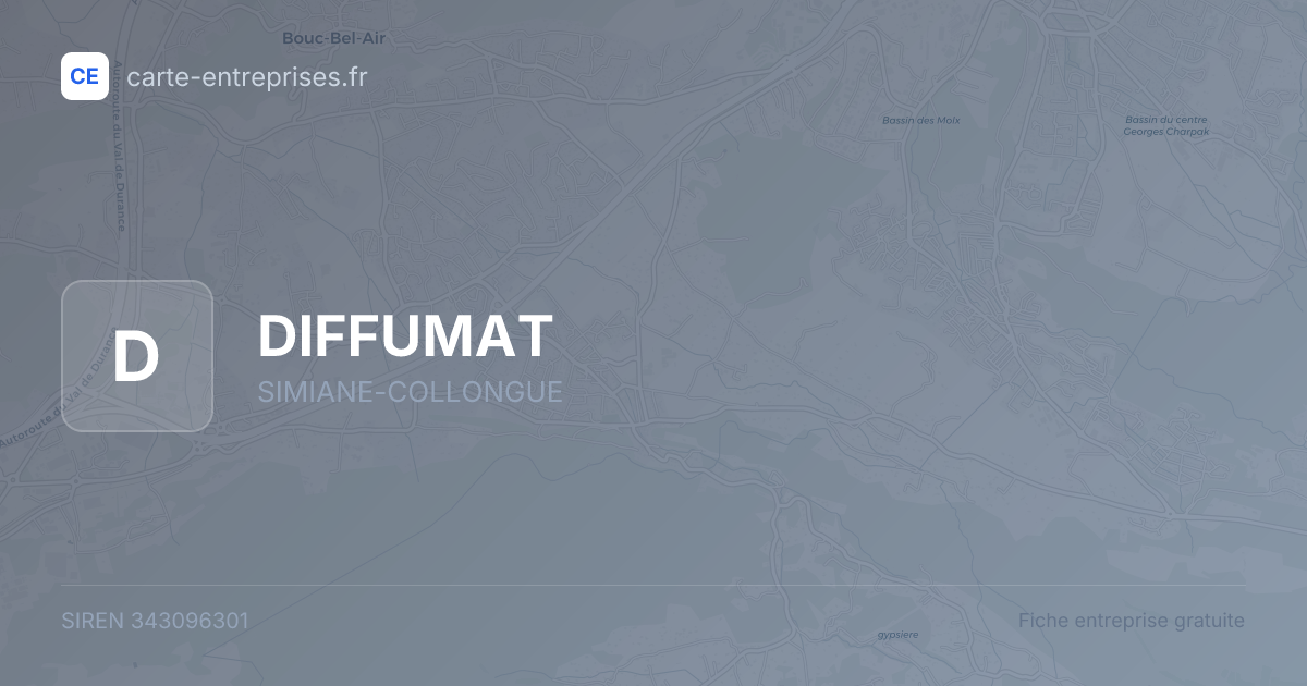 DIFFUMAT — 343096301 — fiche entreprise