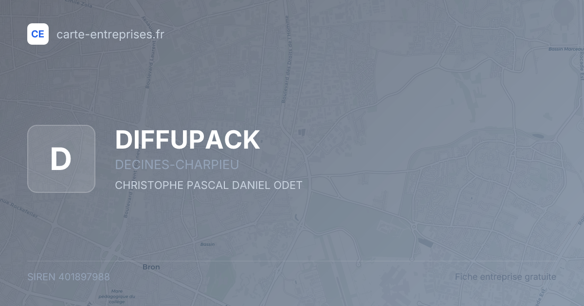 DIFFUPACK — 401897988 — fiche entreprise