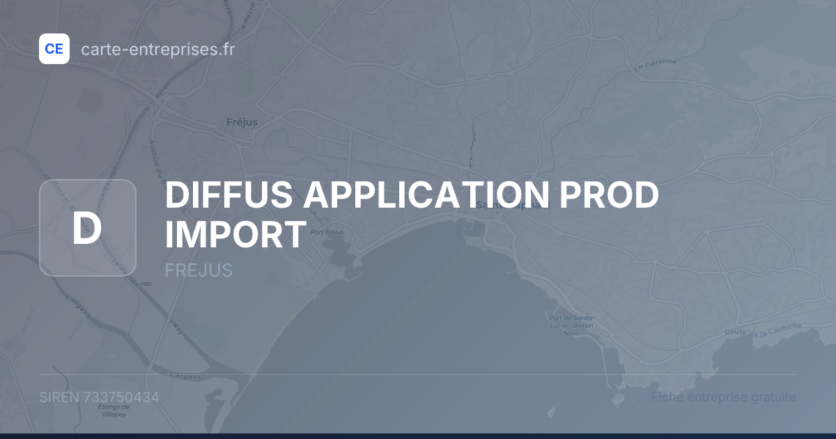 DIFFUS APPLICATION PROD IMPORT — 733750434 — fiche entreprise
