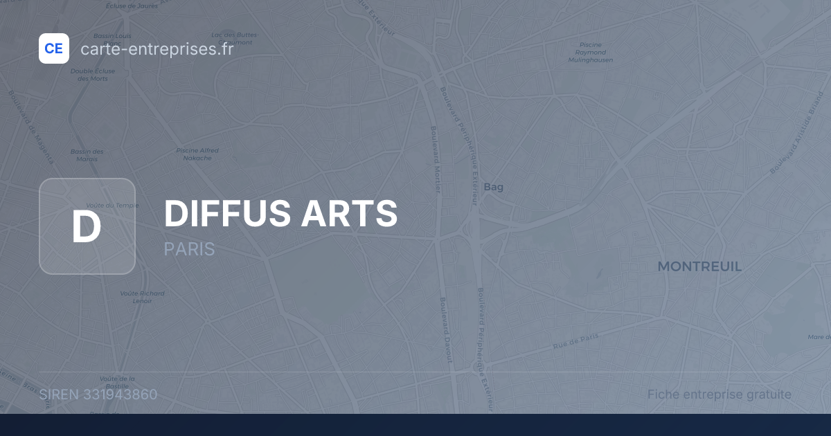 DIFFUS ARTS — 331943860 — fiche entreprise