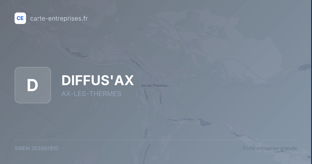 DIFFUS'AX — 353997810 — fiche entreprise
