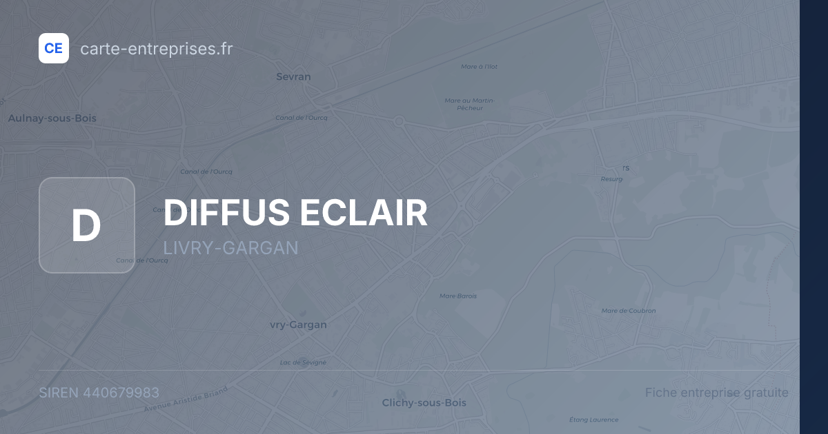 DIFFUS ECLAIR — 440679983 — fiche entreprise
