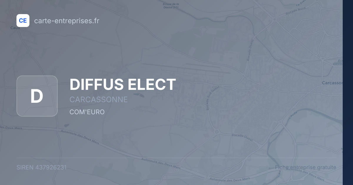 DIFFUS ELECT — 437926231 — fiche entreprise