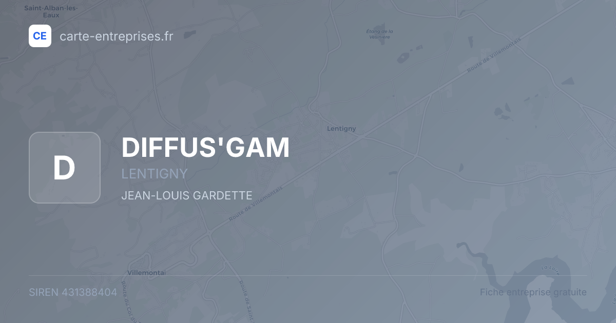 DIFFUS'GAM — 431388404 — fiche entreprise