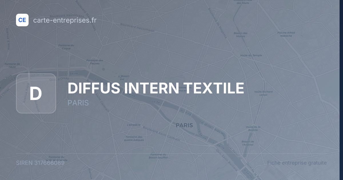 DIFFUS INTERN TEXTILE — 317666089 — fiche entreprise