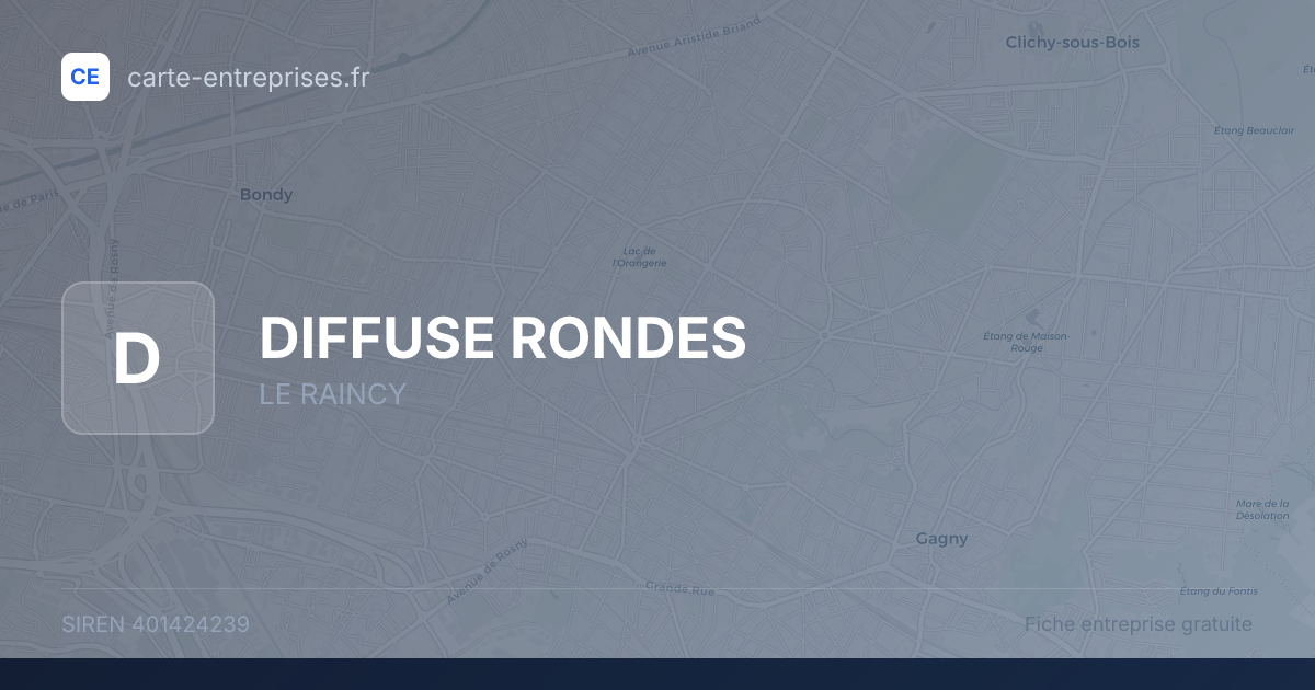 DIFFUSE RONDES — 401424239 — fiche entreprise