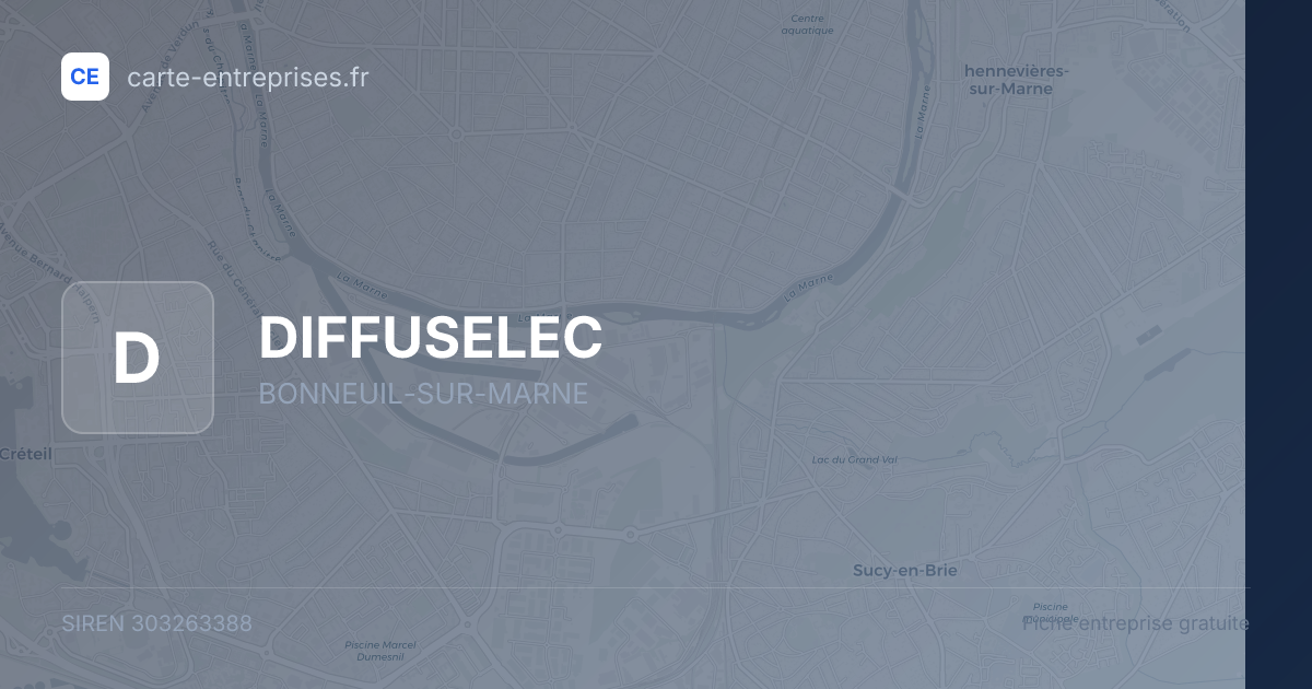 DIFFUSELEC — 303263388 — fiche entreprise