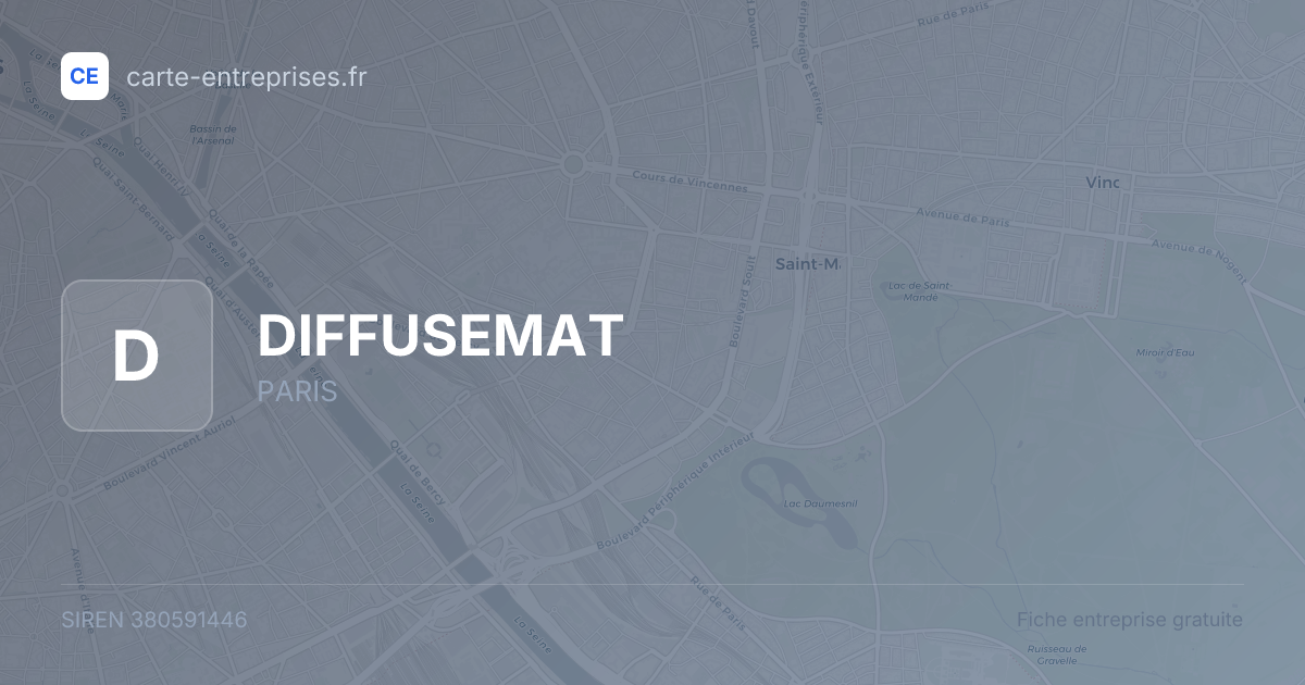 DIFFUSEMAT — 380591446 — fiche entreprise