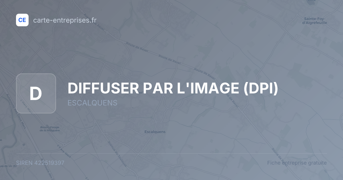 DIFFUSER PAR L'IMAGE (DPI) — 422519397 — fiche entreprise