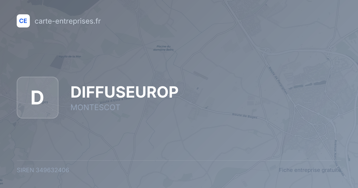DIFFUSEUROP — 349632406 — fiche entreprise