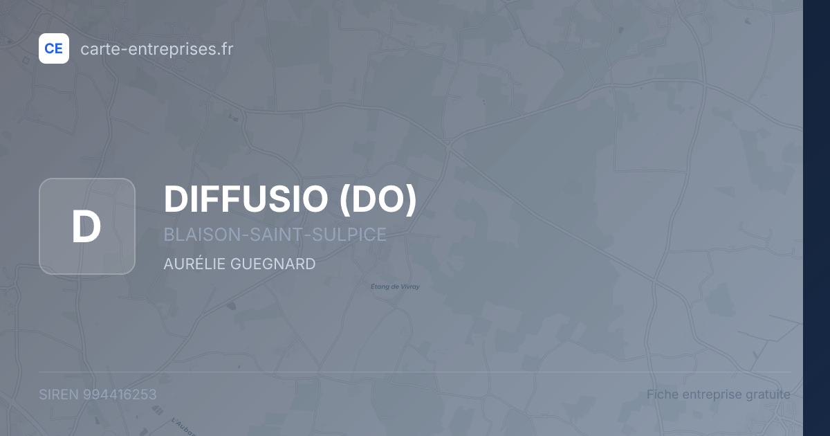 DIFFUSIO (DO) — 994416253 — fiche entreprise