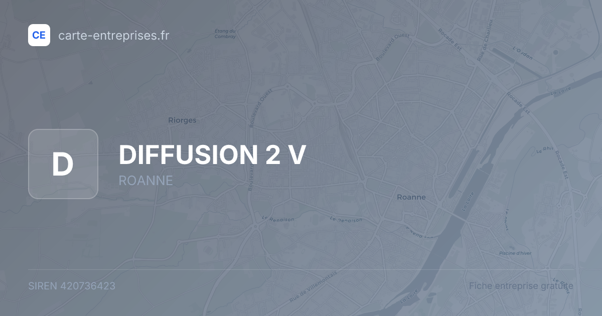 DIFFUSION 2 V — 420736423 — fiche entreprise