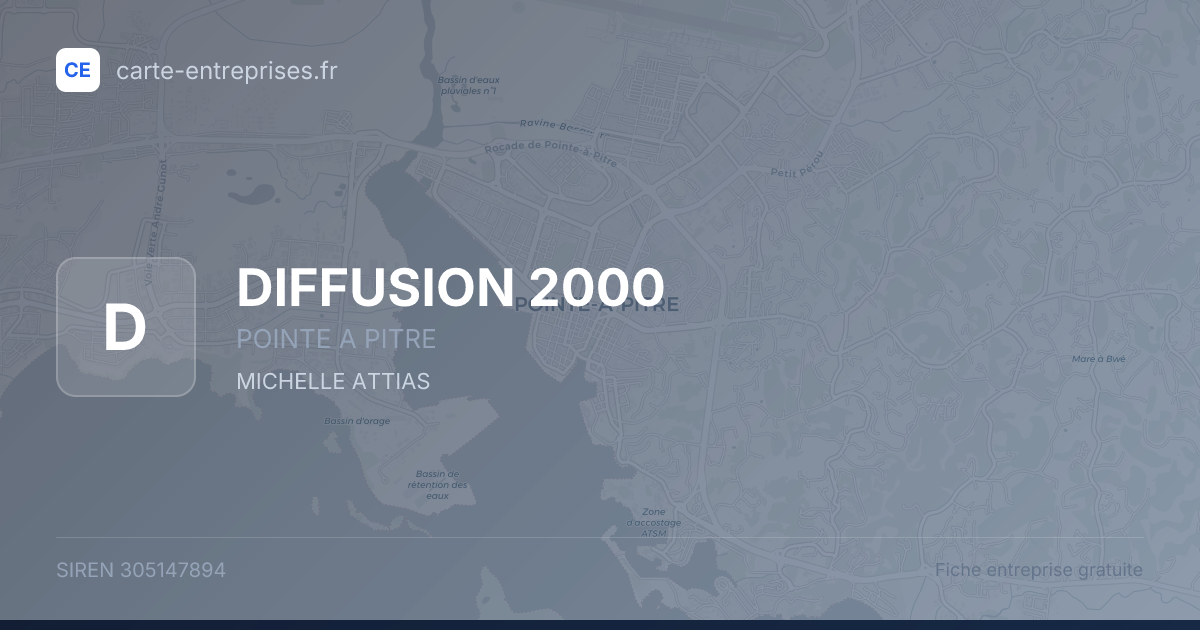 DIFFUSION 2000 — 305147894 — fiche entreprise