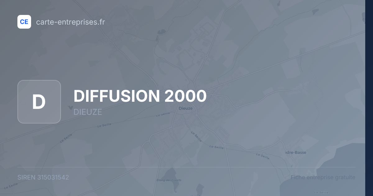 DIFFUSION 2000 — 315031542 — fiche entreprise