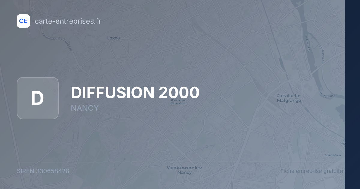 DIFFUSION 2000 — 330658428 — fiche entreprise