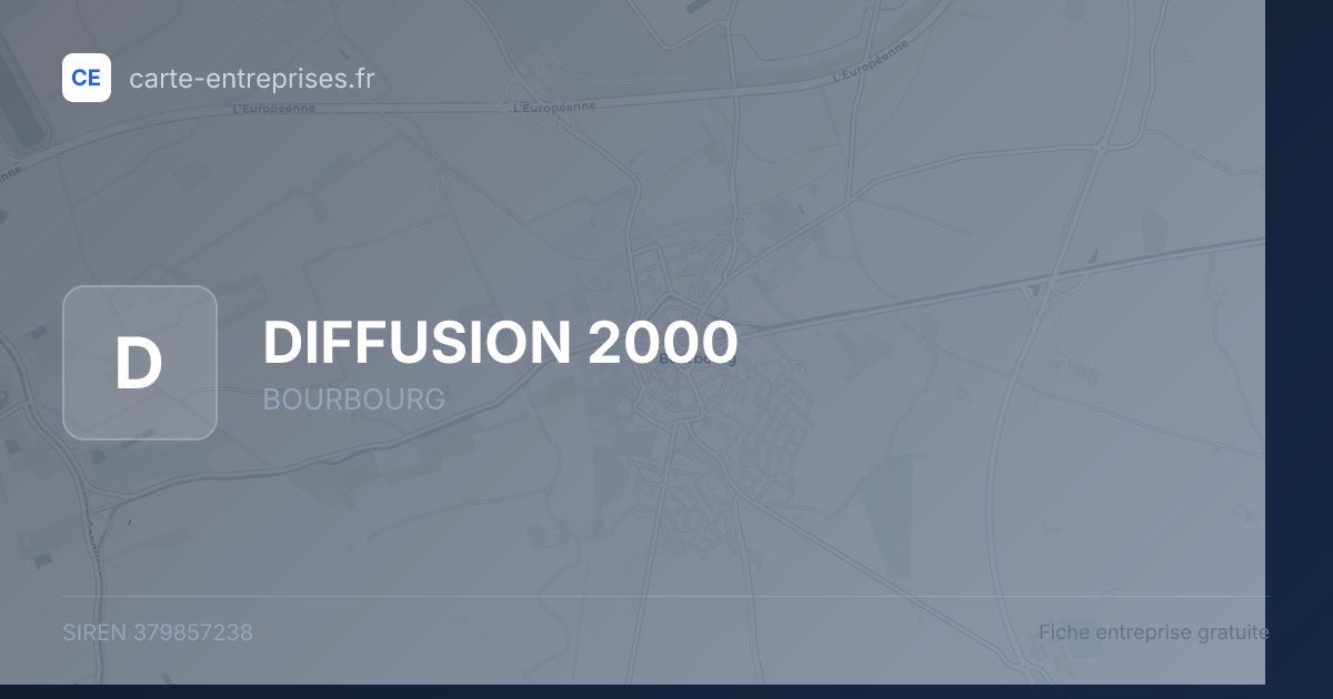 DIFFUSION 2000 — 379857238 — fiche entreprise