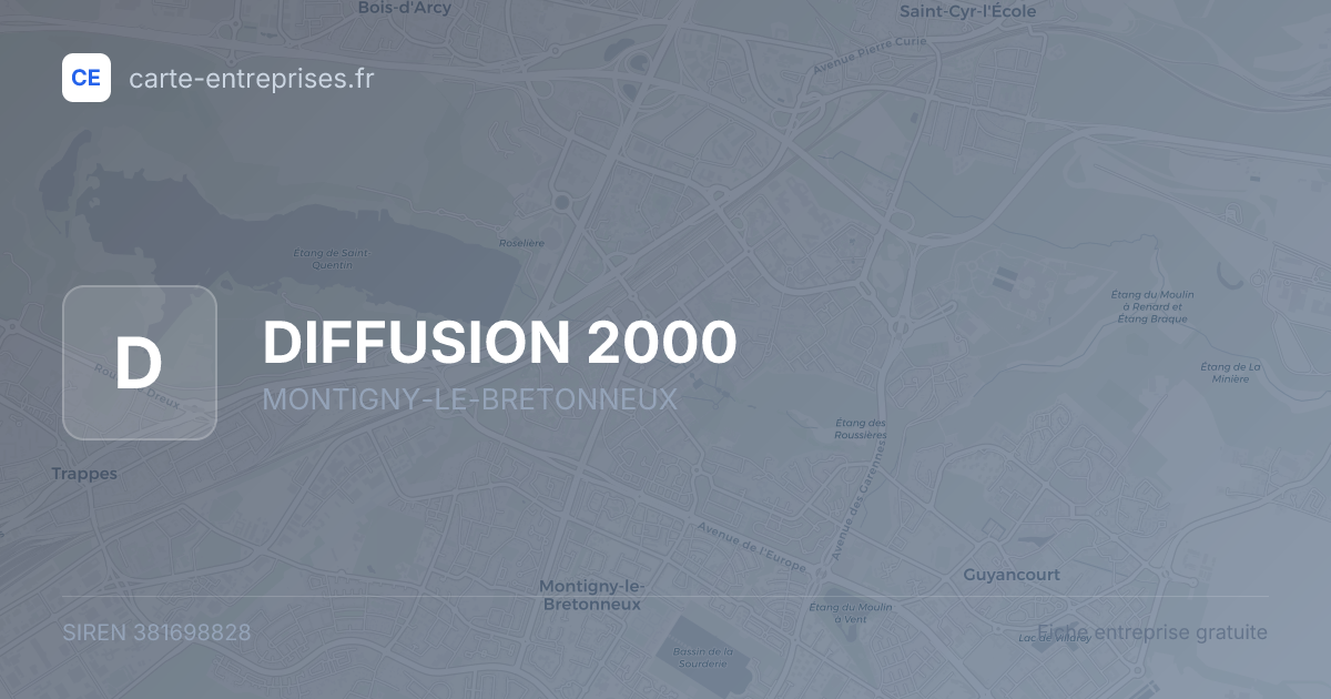 DIFFUSION 2000 — 381698828 — fiche entreprise