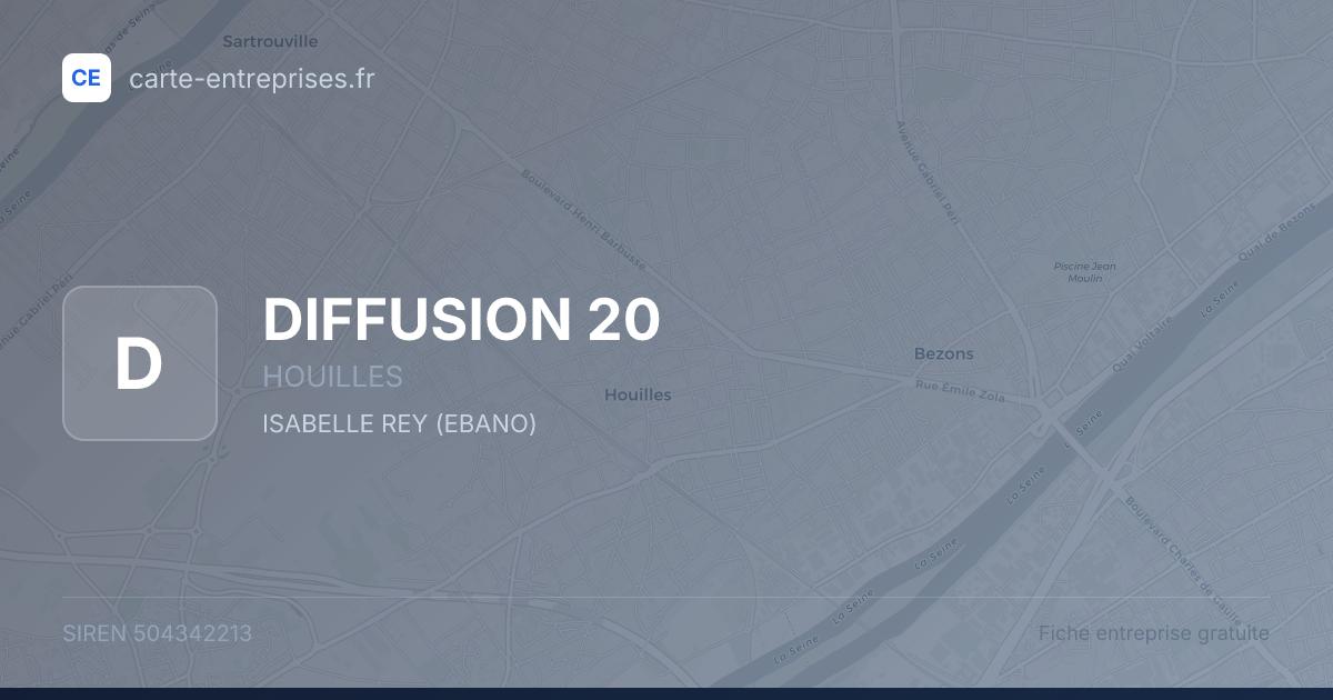 DIFFUSION 20 — 504342213 — fiche entreprise