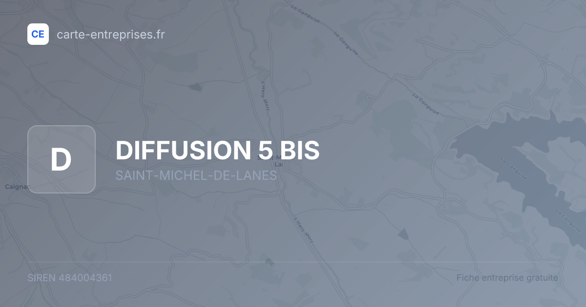 DIFFUSION 5 BIS — 484004361 — fiche entreprise