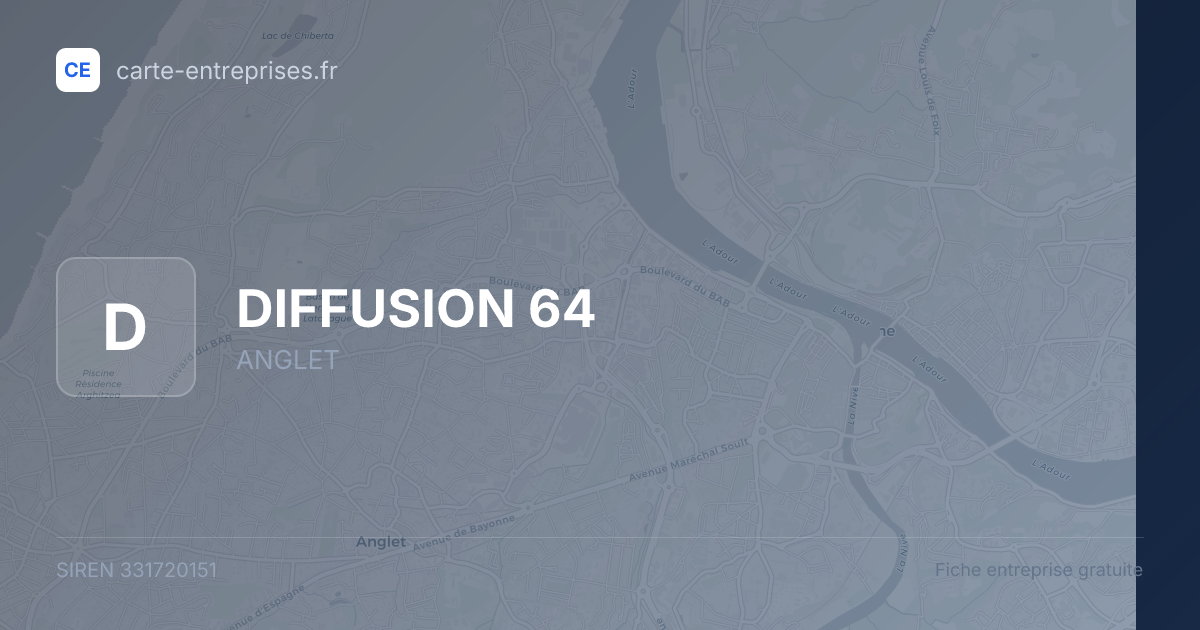DIFFUSION 64 — 331720151 — fiche entreprise