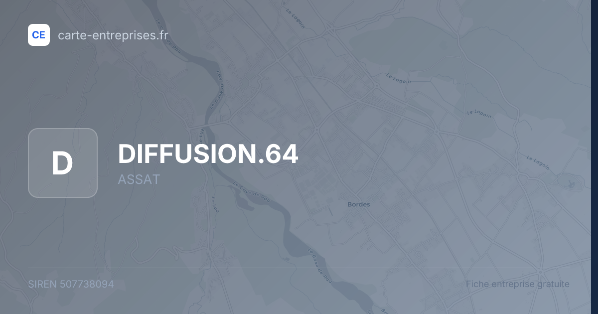 DIFFUSION.64 — 507738094 — fiche entreprise