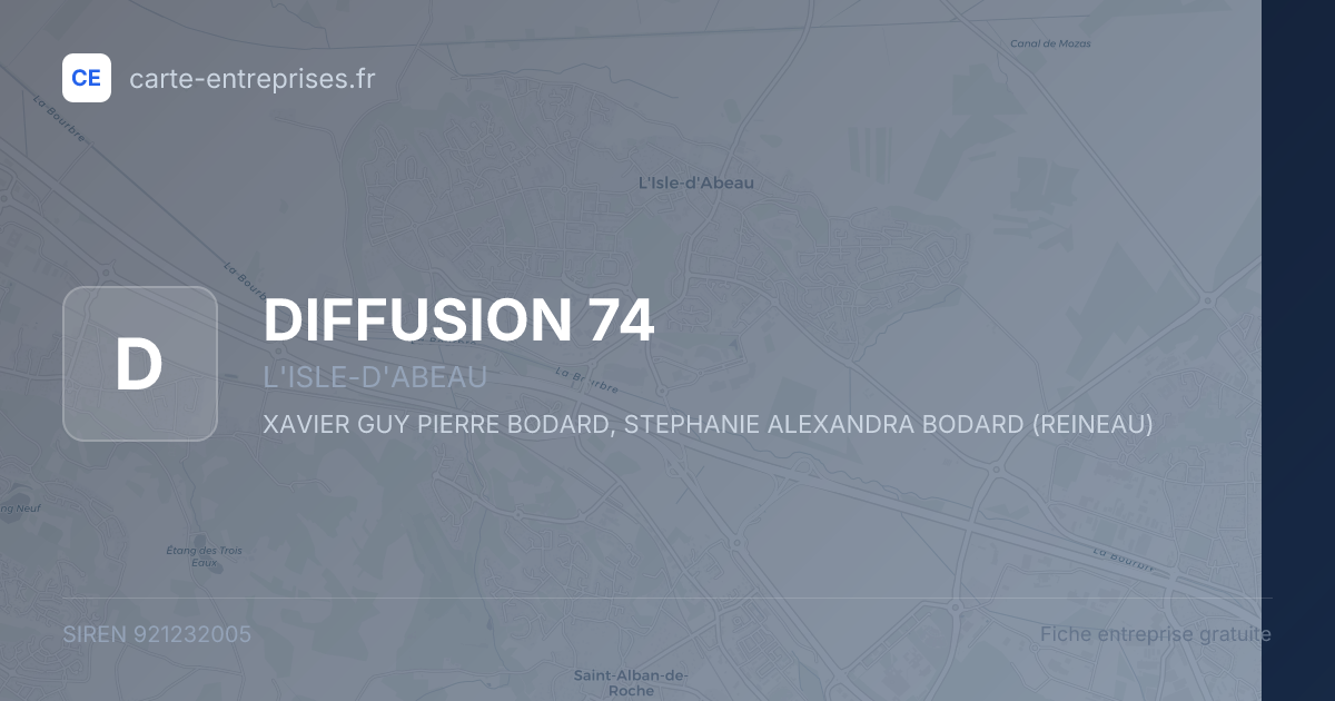 DIFFUSION 74 — 921232005 — fiche entreprise