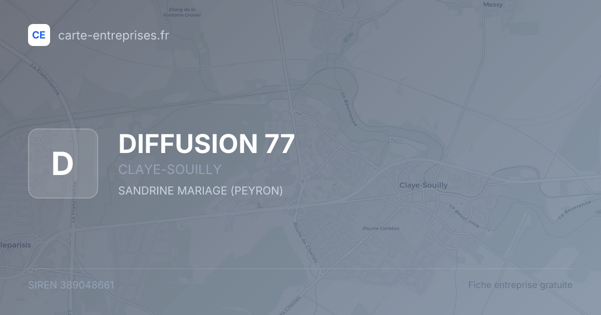DIFFUSION 77 — 389048661 — fiche entreprise