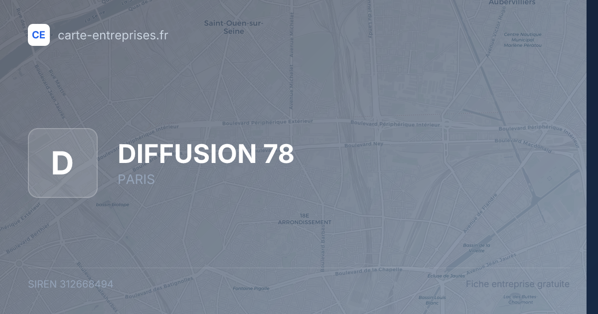 DIFFUSION 78 — 312668494 — fiche entreprise