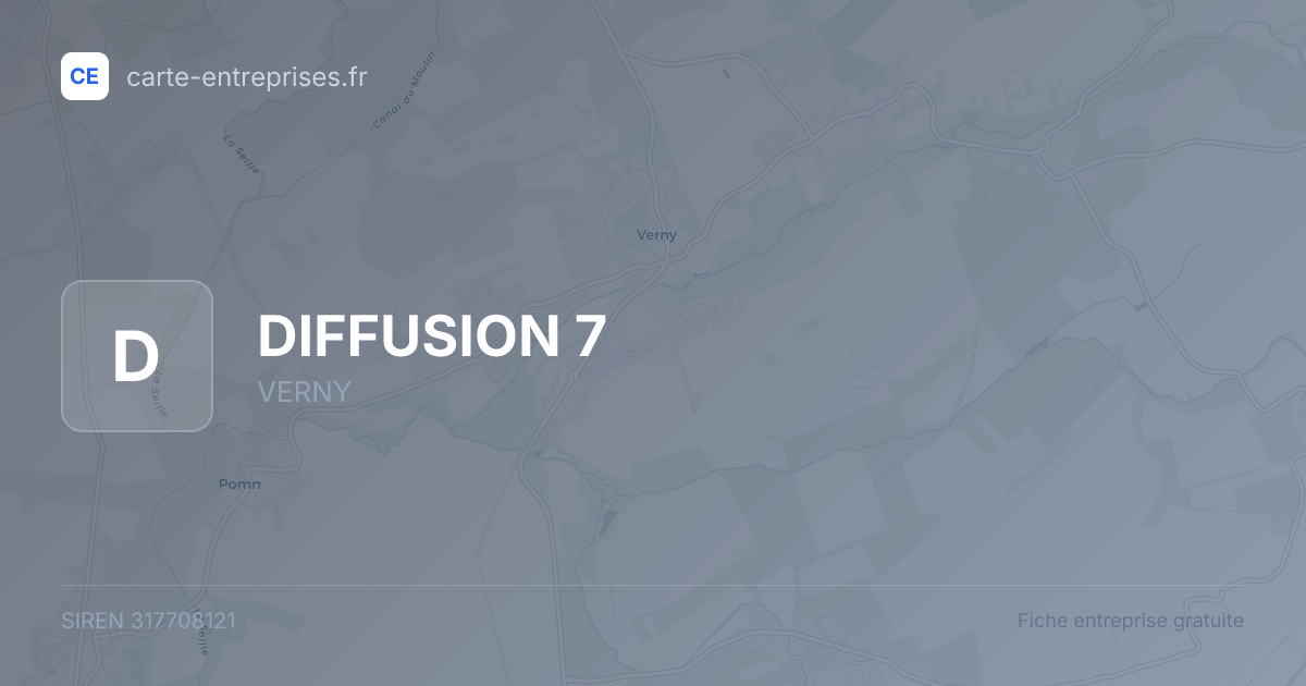 DIFFUSION 7 — 317708121 — fiche entreprise