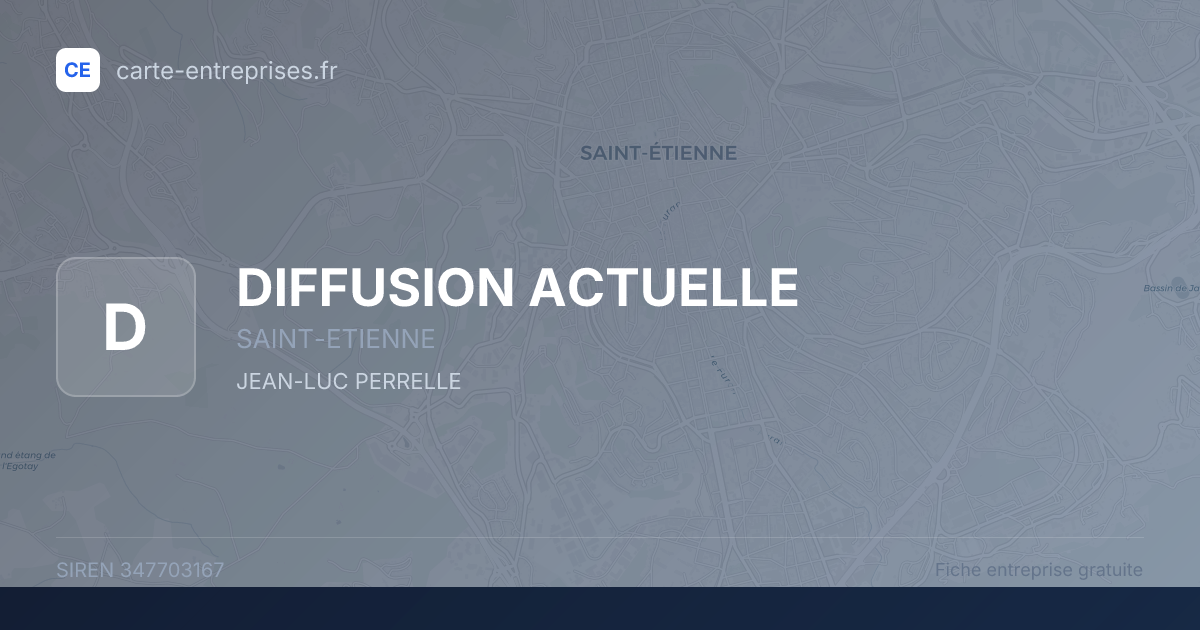 DIFFUSION ACTUELLE — 347703167 — fiche entreprise