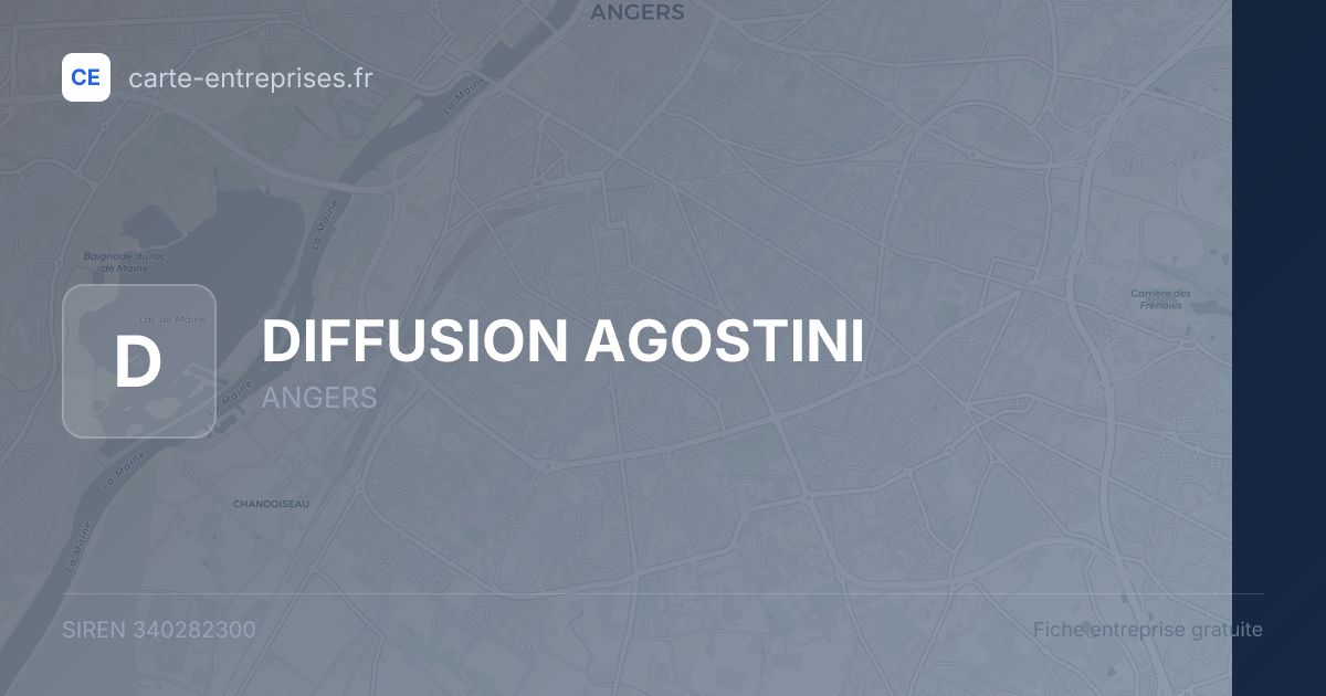 DIFFUSION AGOSTINI — 340282300 — fiche entreprise