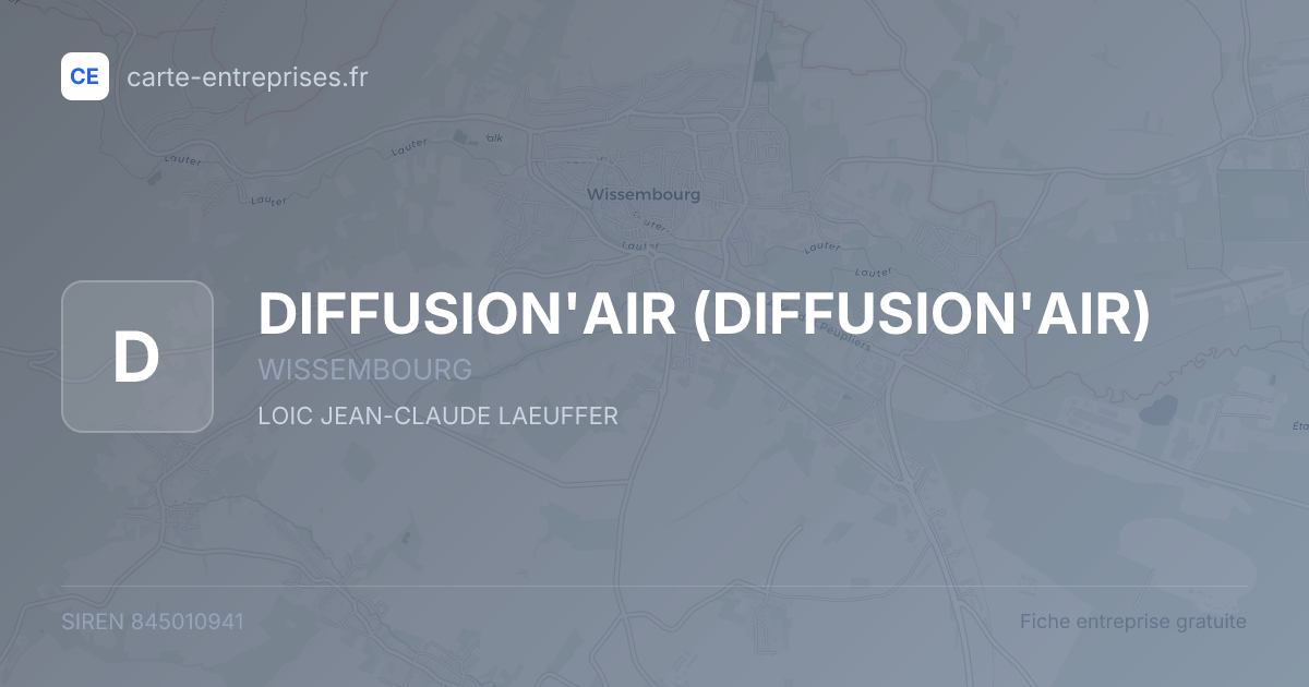 DIFFUSION'AIR — 845010941 — fiche entreprise