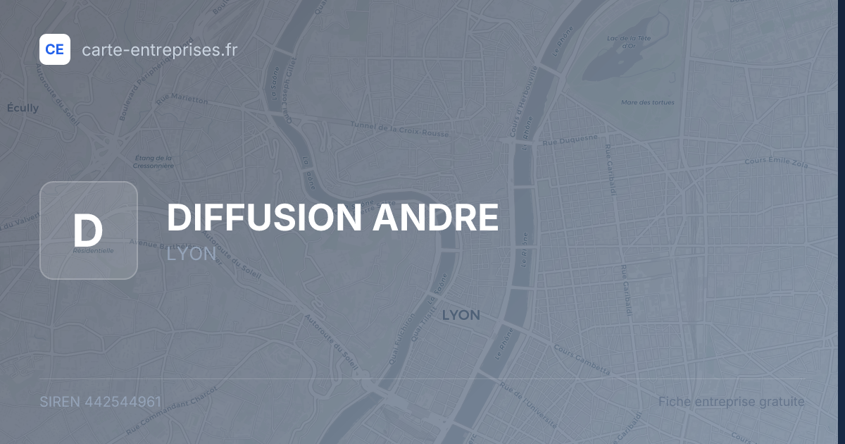 DIFFUSION ANDRE — 442544961 — fiche entreprise
