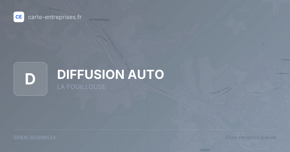 DIFFUSION AUTO — 352698534 — fiche entreprise