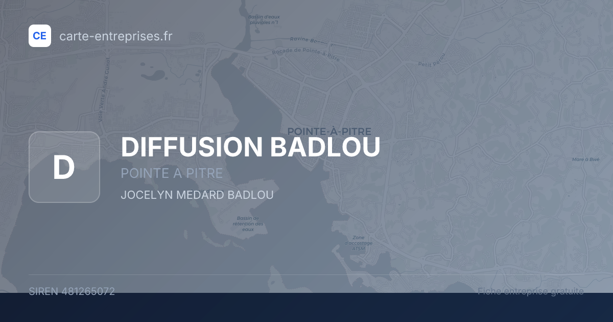 DIFFUSION BADLOU — 481265072 — fiche entreprise