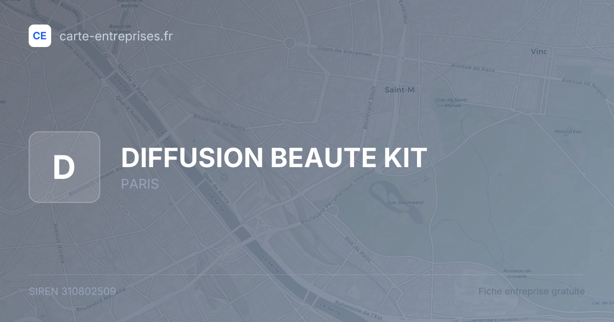 DIFFUSION BEAUTE KIT — 310802509 — fiche entreprise